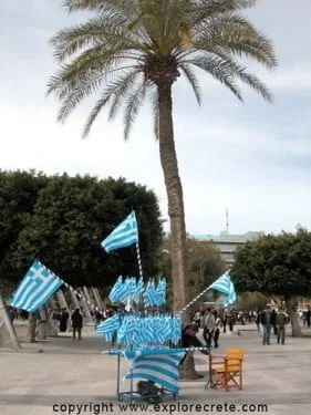  Independence day, Greek flags