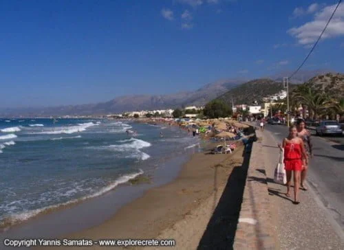 Stalis beach: west beach