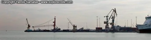 heraklion port cranes