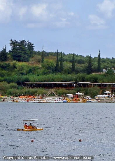 ride a pedalo at kournas lake