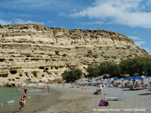 matala beach and caves